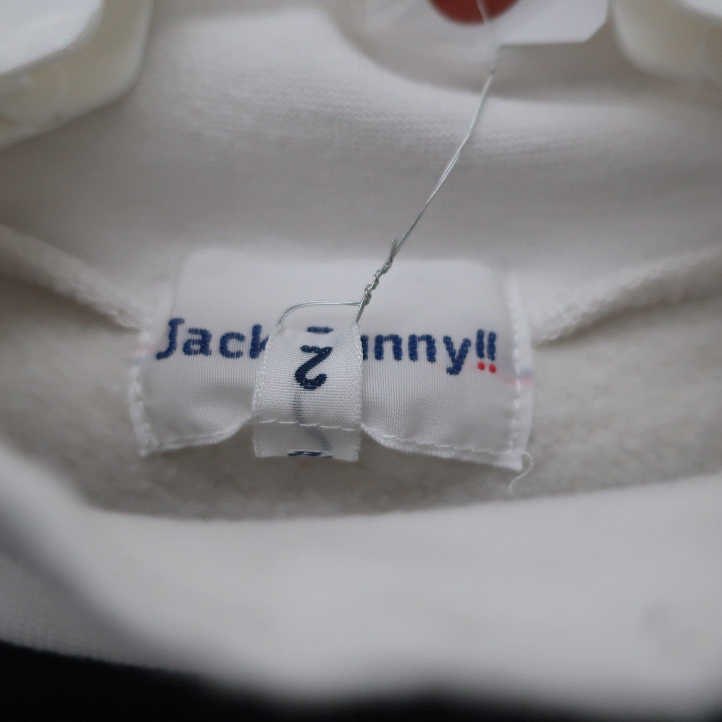 Jack Bunny(ジャックバニー) トレーナー 白ネイビー レディース 2 263-2162168 B