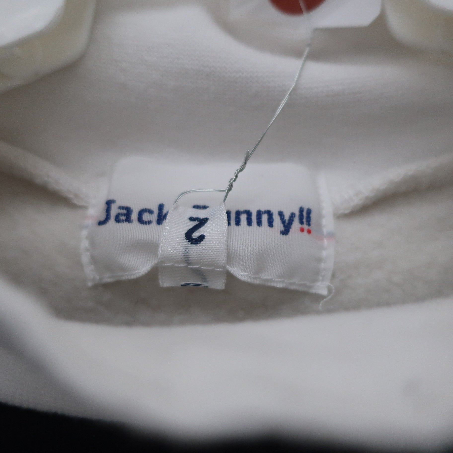 Jack Bunny(ジャックバニー) トレーナー 白ネイビー レディース 2 263-2162168 B