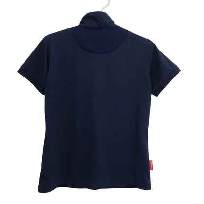 le coq sportif(ルコックスポルティフ) 半袖ハーフジップシャツ ネイビー レディース L A