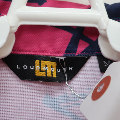 LOUDMOUTH(ラウドマウス) ポロシャツ ピンクネイビー レディース M A