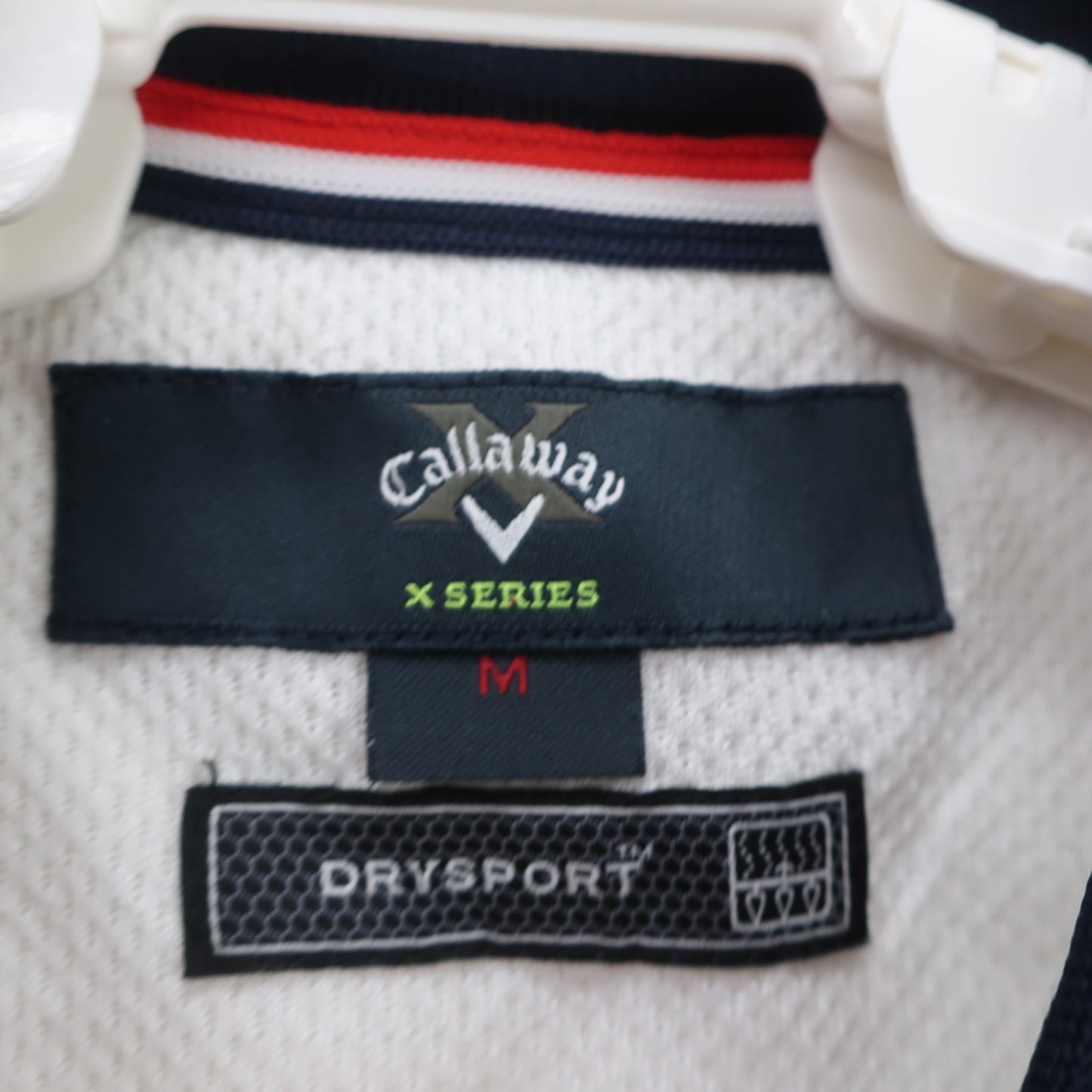 Callaway(キャロウェイ) ポロシャツ 白青ボーダー レディース M A