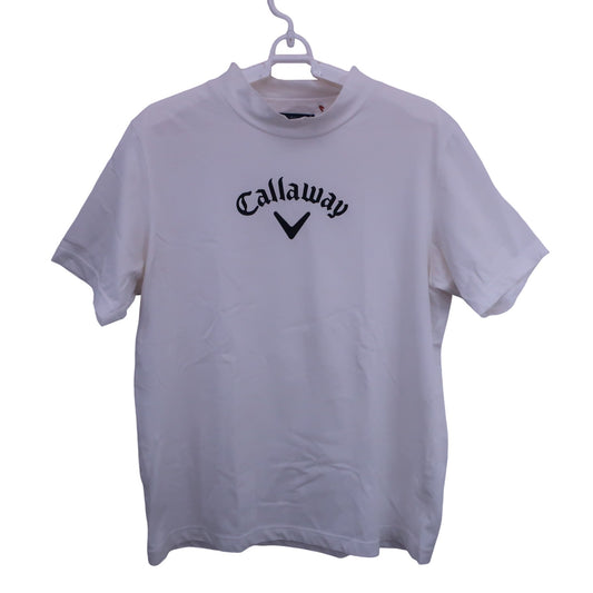 Callaway(キャロウェイ) 半袖モックネックシャツ 白 メンズ L 241-0134429 B