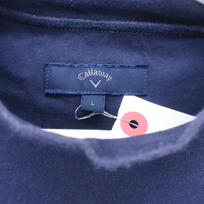 Callaway(キャロウェイ) 半袖モックネックシャツ ネイビー メンズ L 241-0134429 B