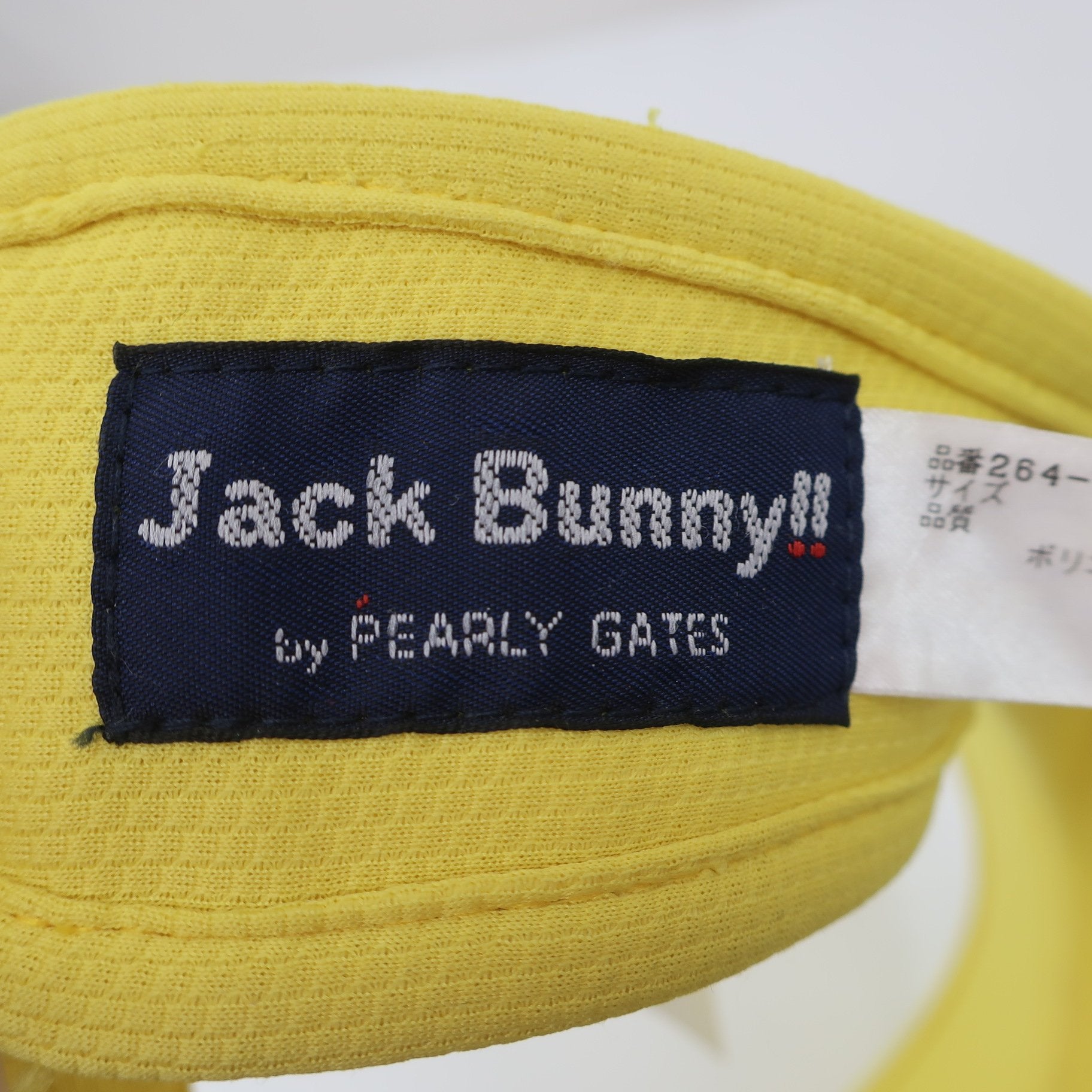 Jack Bunny(ジャックバニー) サンバイザー 黄色 レディース フリーサイズ B