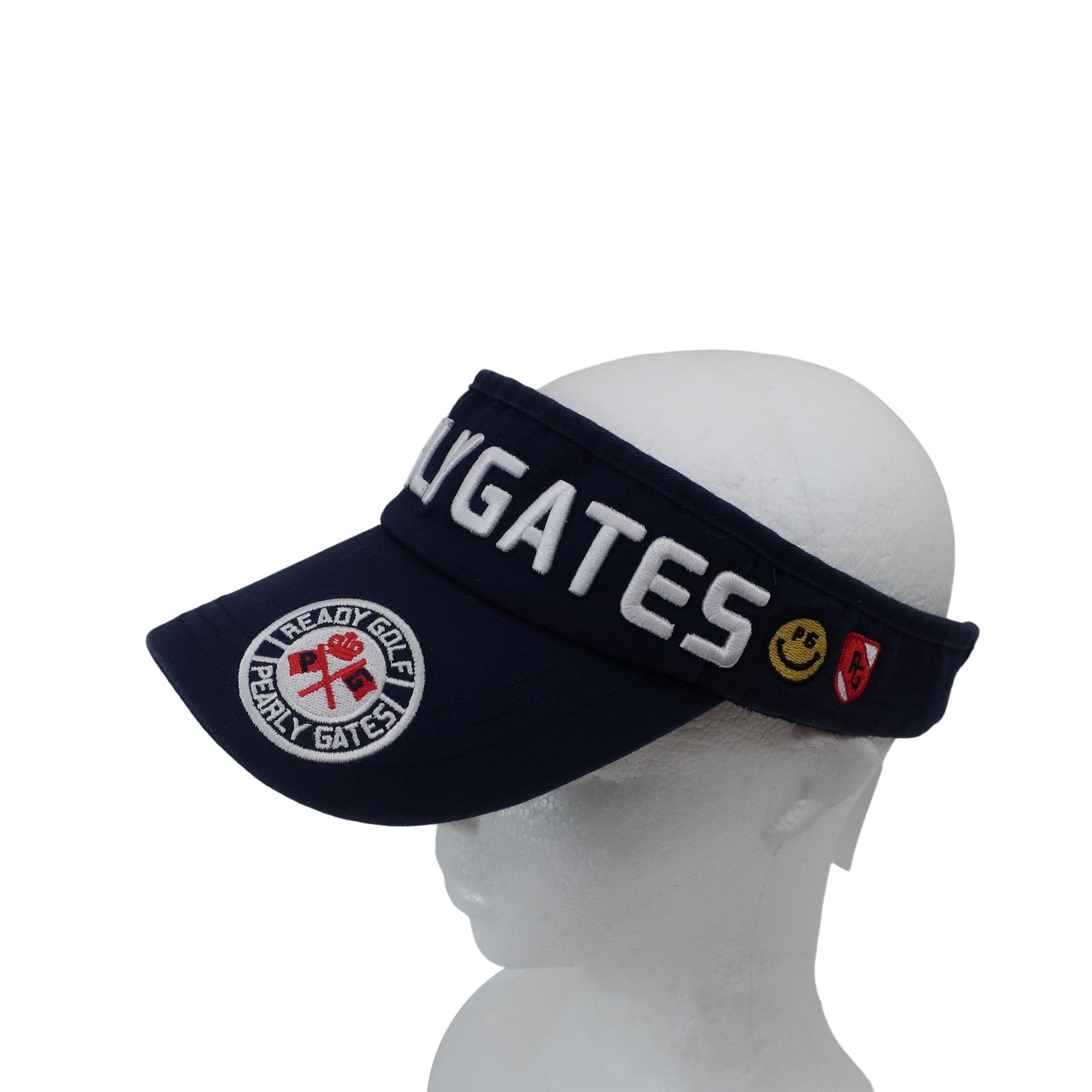 PEARLY GATES(パーリーゲイツ) サンバイザー ネイビー レディース フリーサイズ B