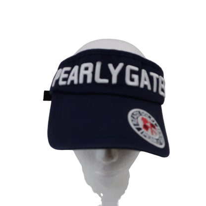 PEARLY GATES(パーリーゲイツ) サンバイザー ネイビー レディース フリーサイズ B
