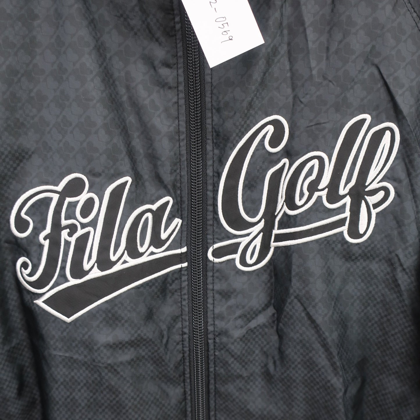 FILA GOLF(フィラゴルフ) ナイロンフルジップブルゾン 黒 レディース L A