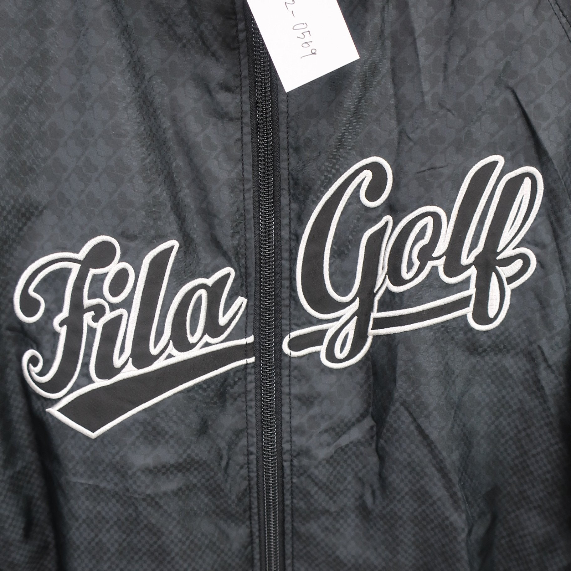 FILA GOLF(フィラゴルフ) ナイロンフルジップブルゾン 黒 レディース L A