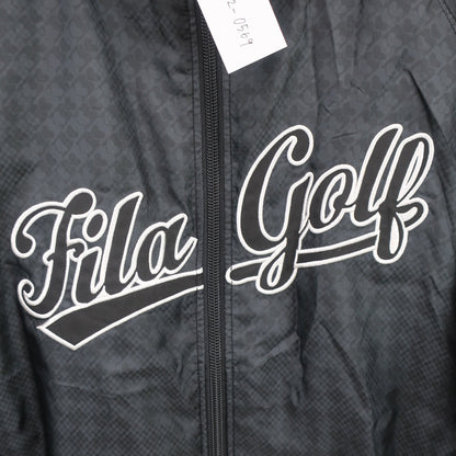 FILA GOLF(フィラゴルフ) ナイロンフルジップブルゾン 黒 レディース L A