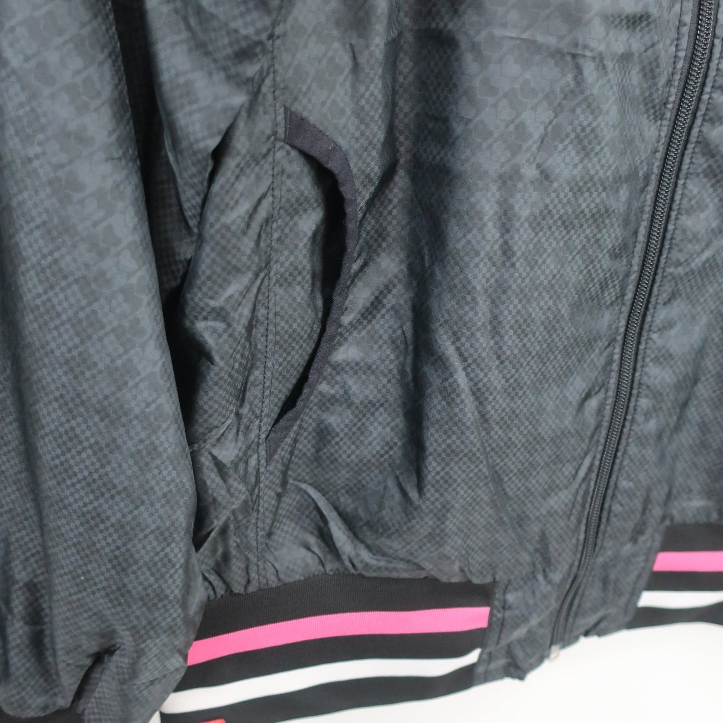 FILA GOLF(フィラゴルフ) ナイロンフルジップブルゾン 黒 レディース L A