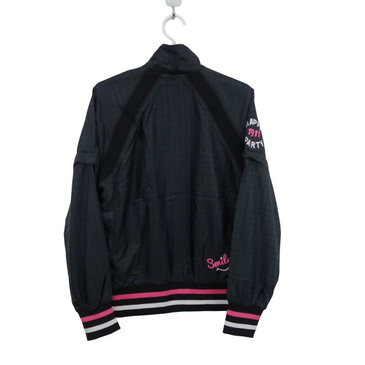 FILA GOLF(フィラゴルフ) ナイロンフルジップブルゾン 黒 レディース L A