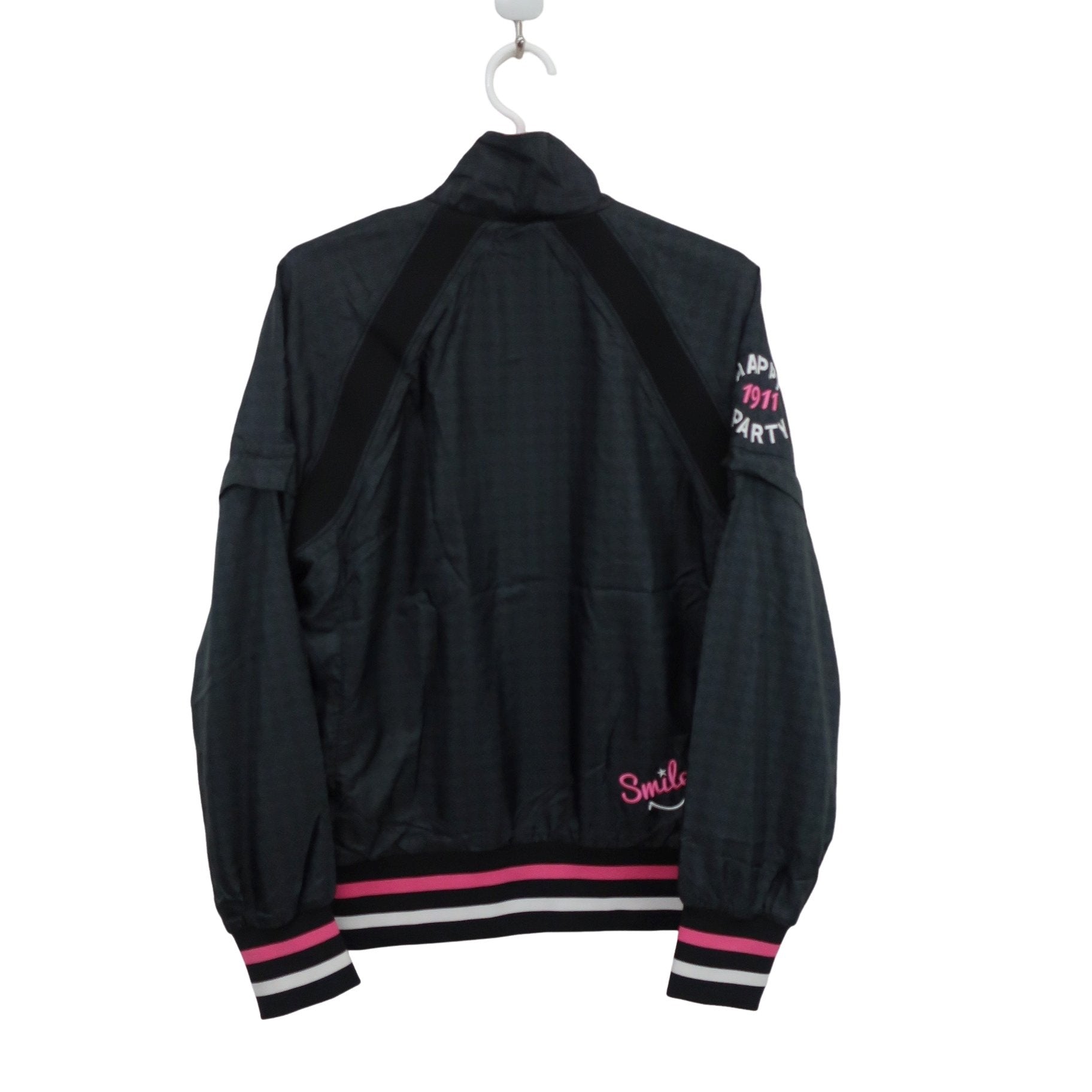 FILA GOLF(フィラゴルフ) ナイロンフルジップブルゾン 黒 レディース L A