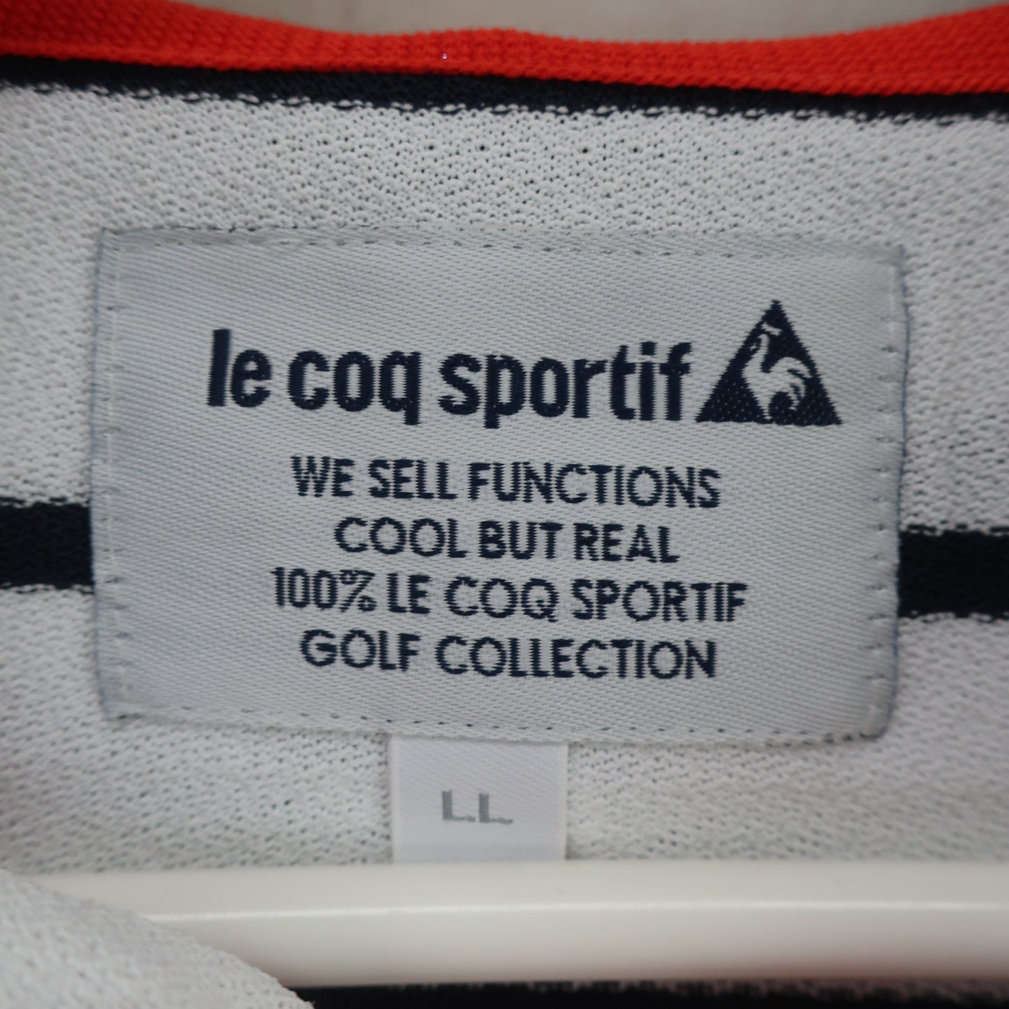 le coq sportif(ルコックスポルティフ) 薄手パーカー 白ネイビーボーダー レディース LL A