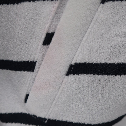 le coq sportif(ルコックスポルティフ) 薄手パーカー 白ネイビーボーダー レディース LL A