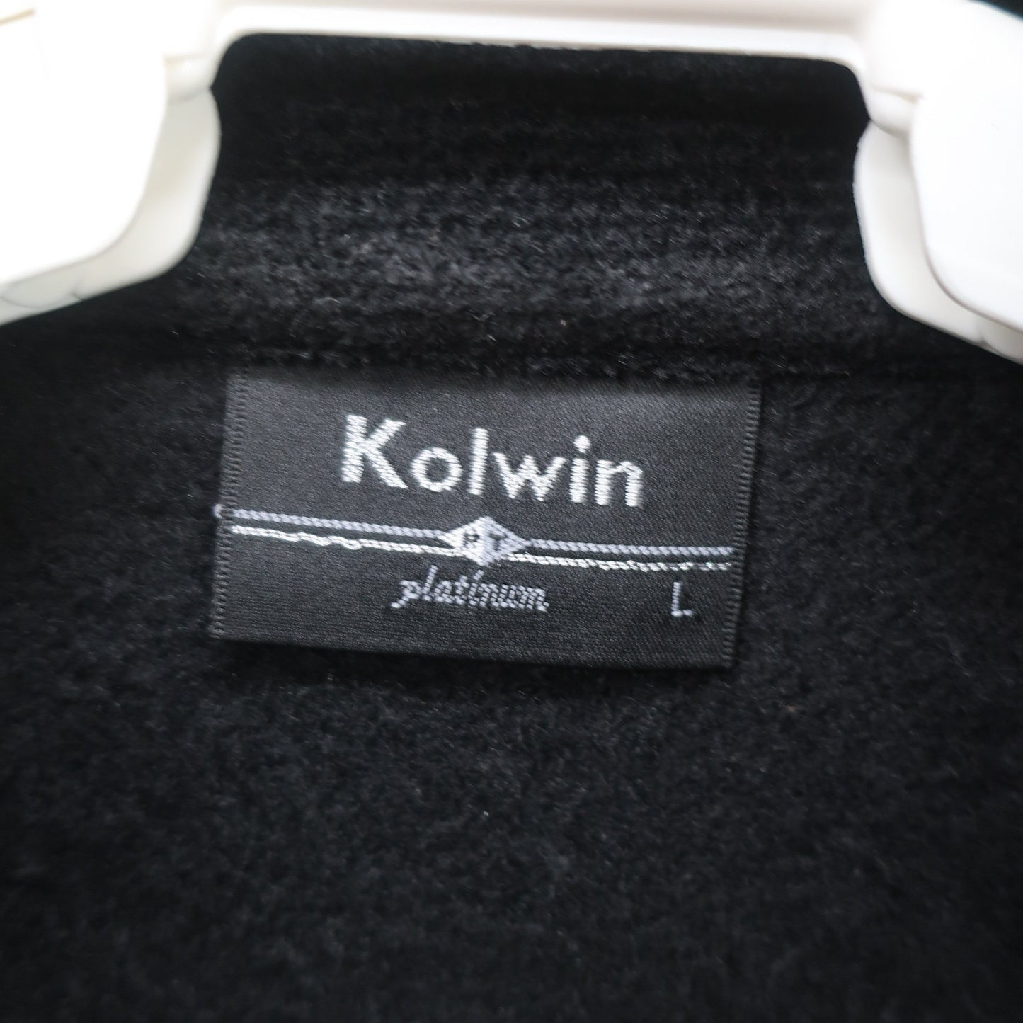 Kolwin(コルウィン) ノースリーブワンピース 黒青系総柄 レディース L A