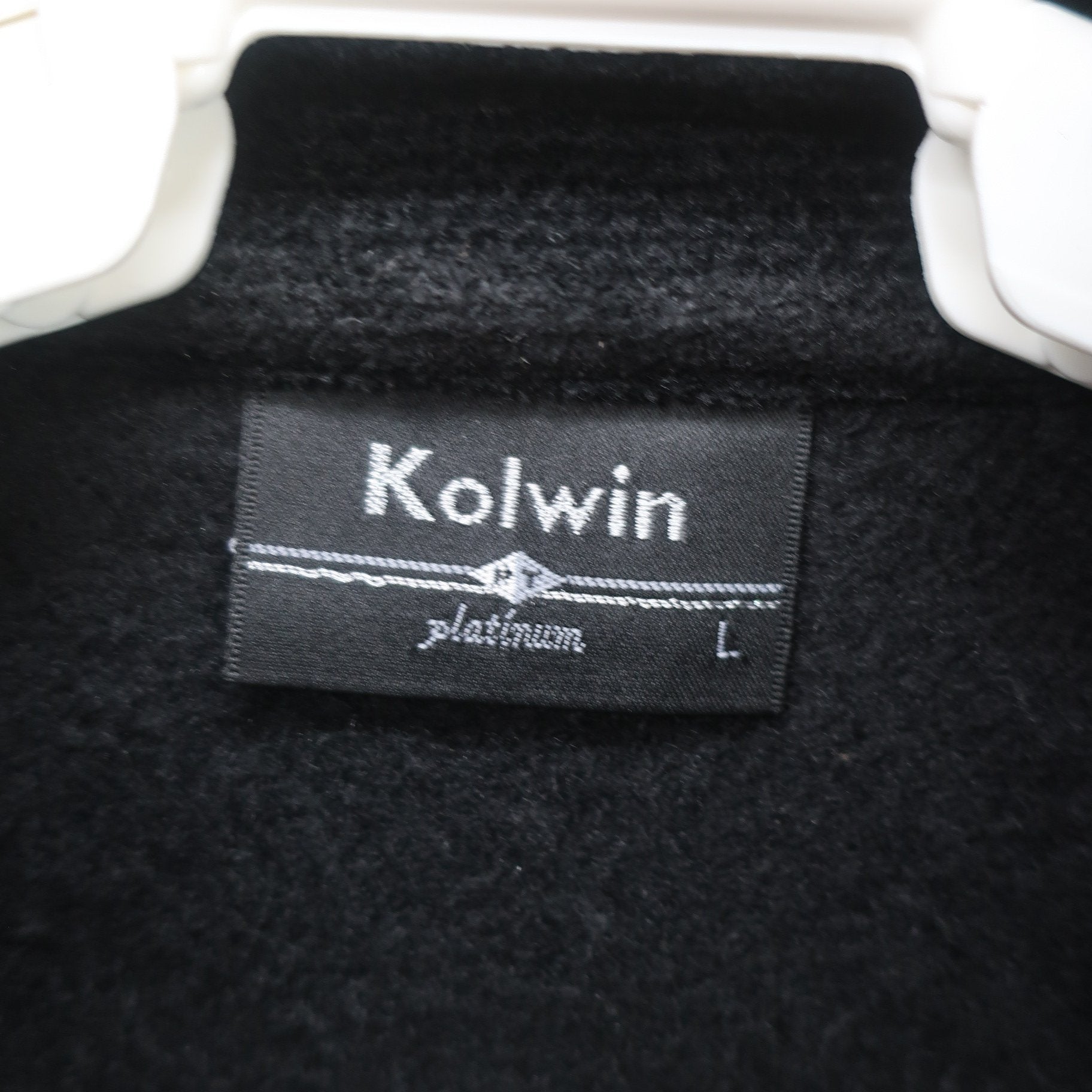 Kolwin(コルウィン) ノースリーブワンピース 黒青系総柄 レディース L A