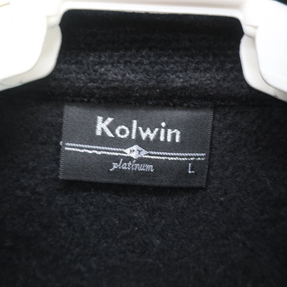 Kolwin(コルウィン) ノースリーブワンピース 黒青系総柄 レディース L A