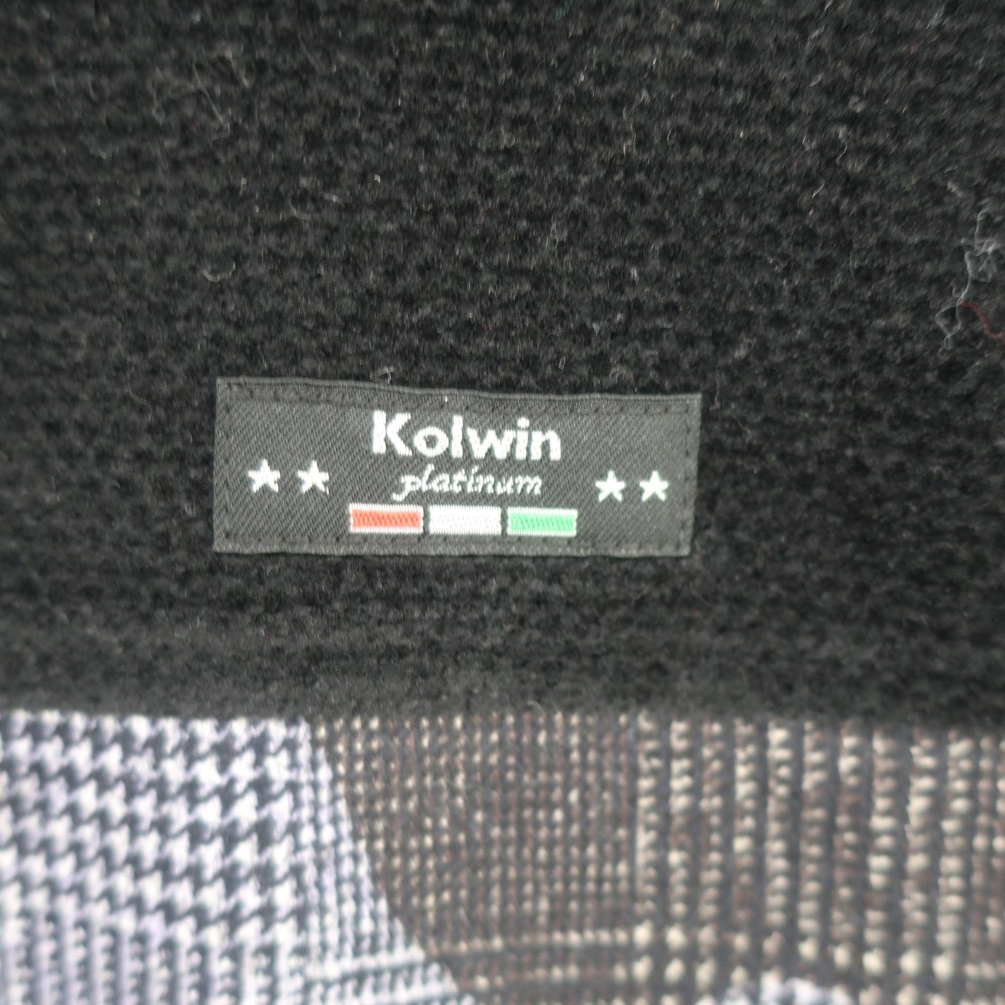 Kolwin(コルウィン) ノースリーブワンピース 黒青系総柄 レディース L A