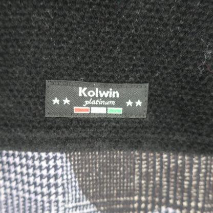 Kolwin(コルウィン) ノースリーブワンピース 黒青系総柄 レディース L A