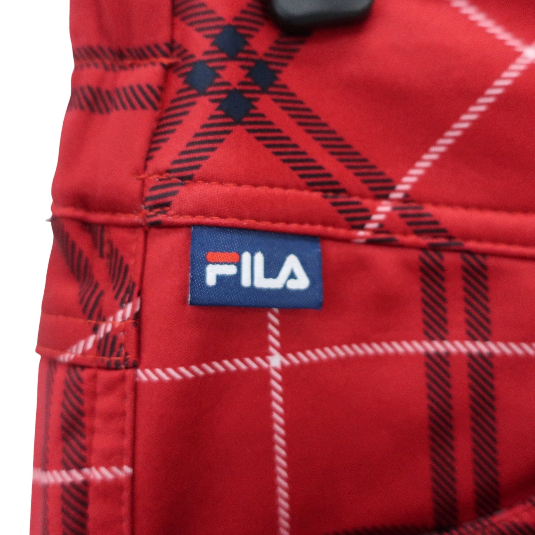 FILA GOLF(フィラゴルフ) パンツ 赤チェック レディース M A
