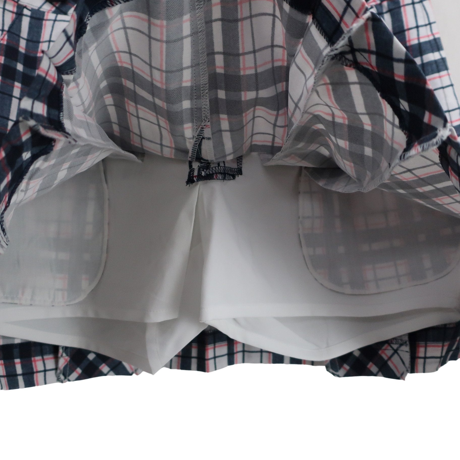 YONEX(ヨネックス) スカート 白ネイビーピンクチェック レディース M N