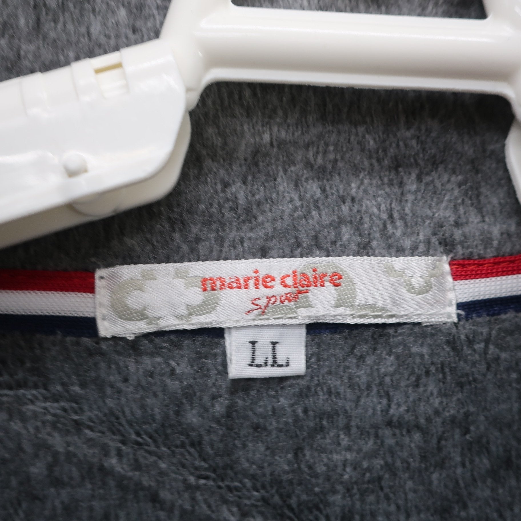 marie claire sport(マリ・クレール・スポーツ) 長袖ハーフジップシャツ グレー系 レディース LL A