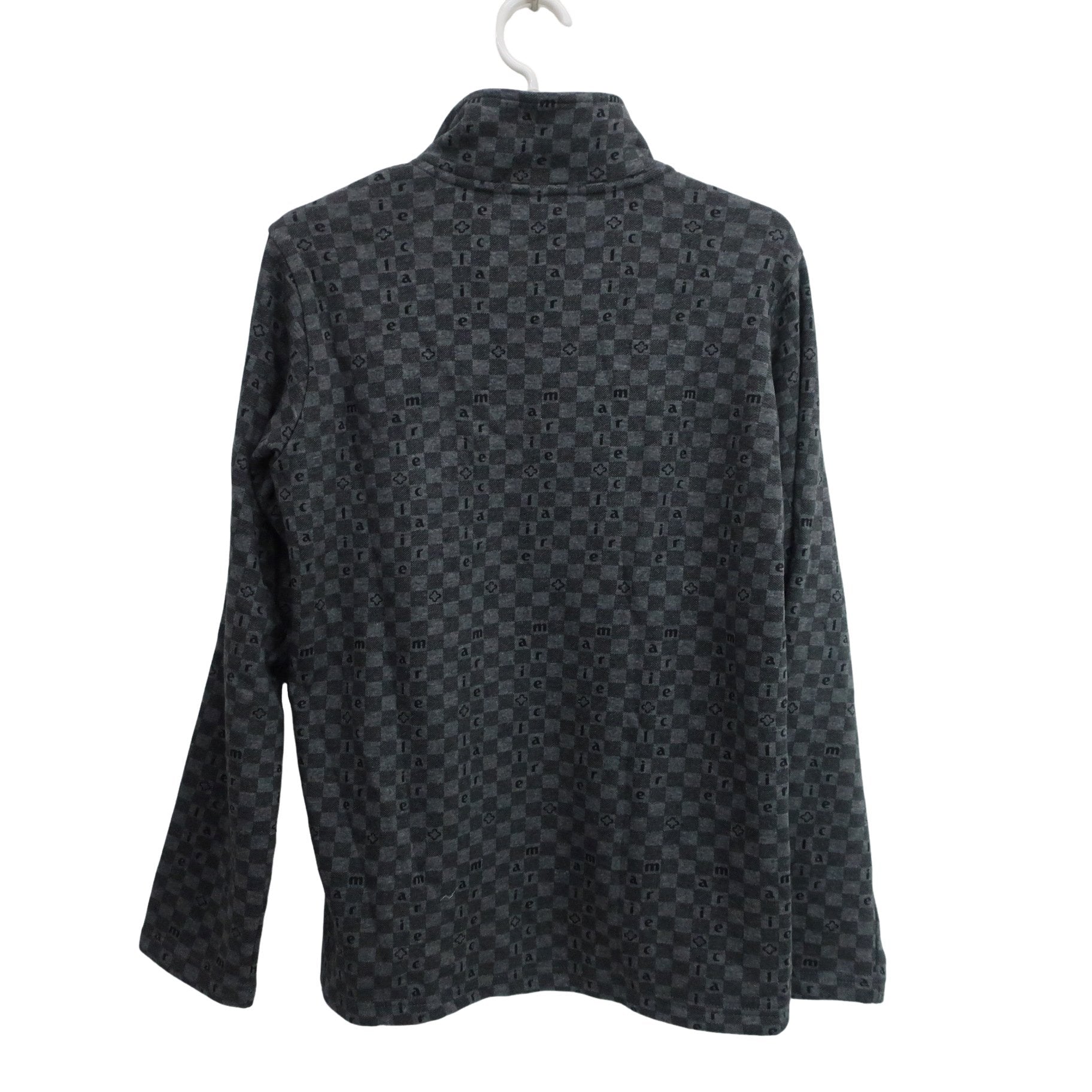 marie claire sport(マリ・クレール・スポーツ) 長袖ハーフジップシャツ グレー系 レディース LL A