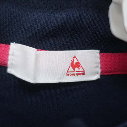 le coq sportif(ルコックスポルティフ) 半袖ハーフジップシャツ ネイビー レディース O A