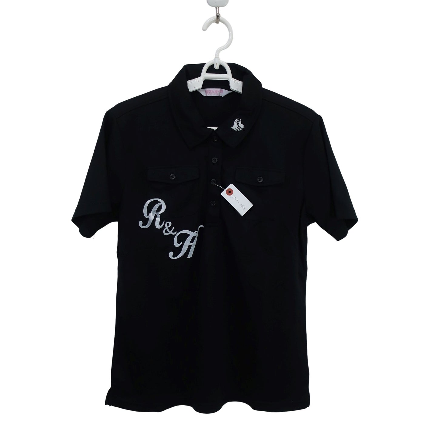ROCKY&HOPPER(ロッキー＆ホッパー) ポロシャツ 黒 レディース L B