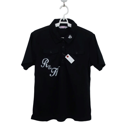 ROCKY&HOPPER(ロッキー＆ホッパー) ポロシャツ 黒 レディース L B
