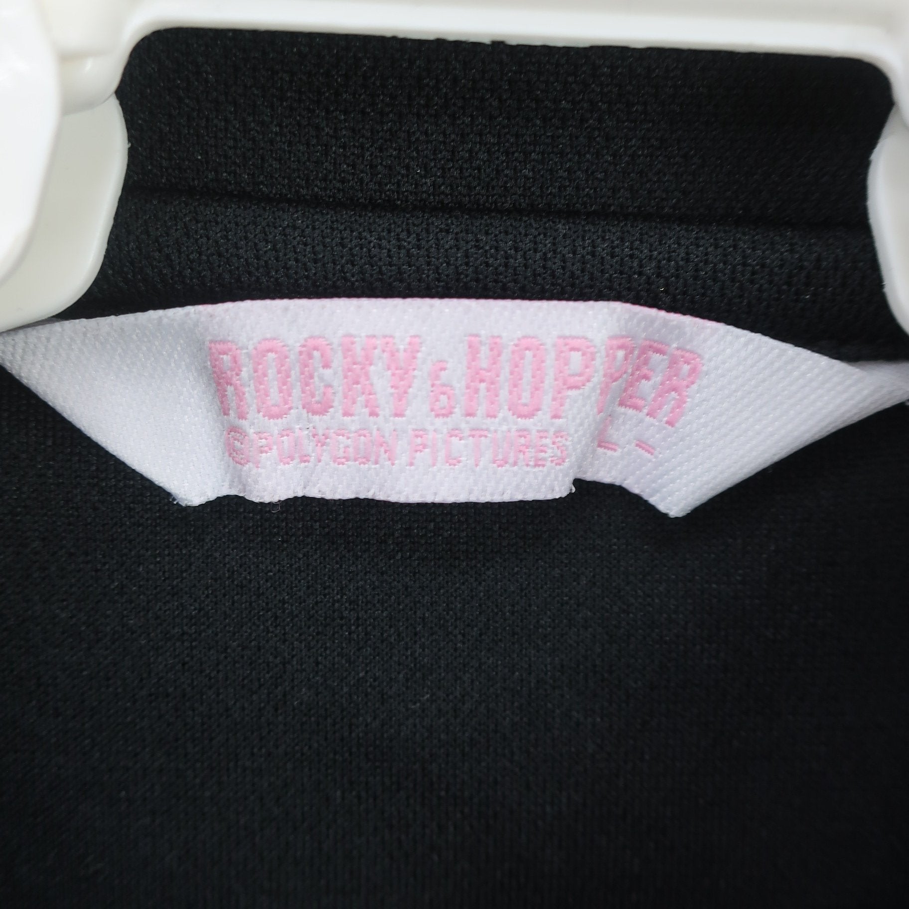 ROCKY&HOPPER(ロッキー＆ホッパー) ポロシャツ 黒 レディース L B