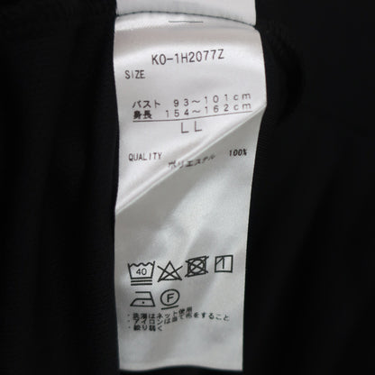 Kolwin(コルウィン) 半袖ハーフジップシャツ 黒 レディース LL A