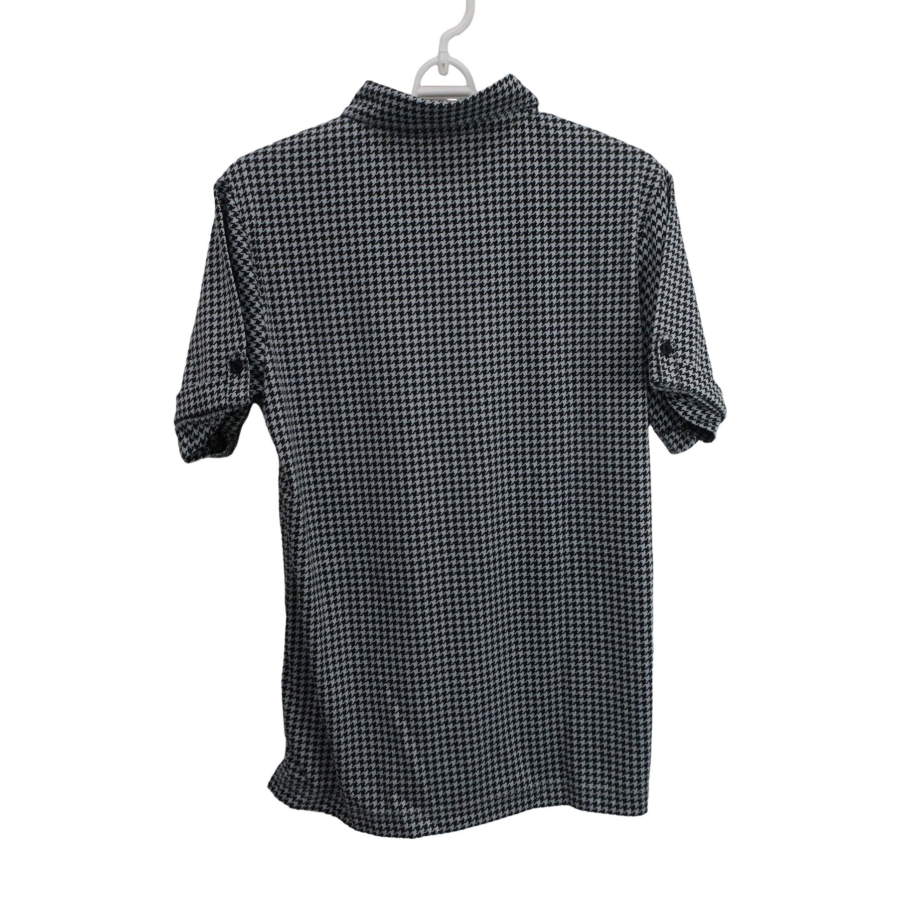 ROCKY&HOPPER(ロッキー＆ホッパー) ポロシャツ 黒千鳥柄 レディース L A