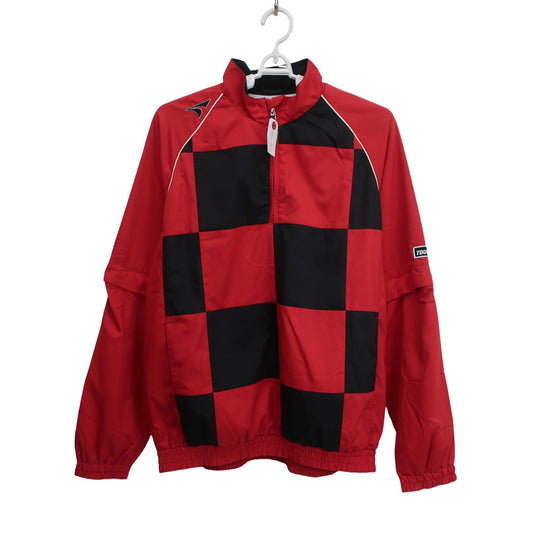 TOURSTAGE(ツアーステージ) ハーフジップスニード 赤黒 メンズ M B