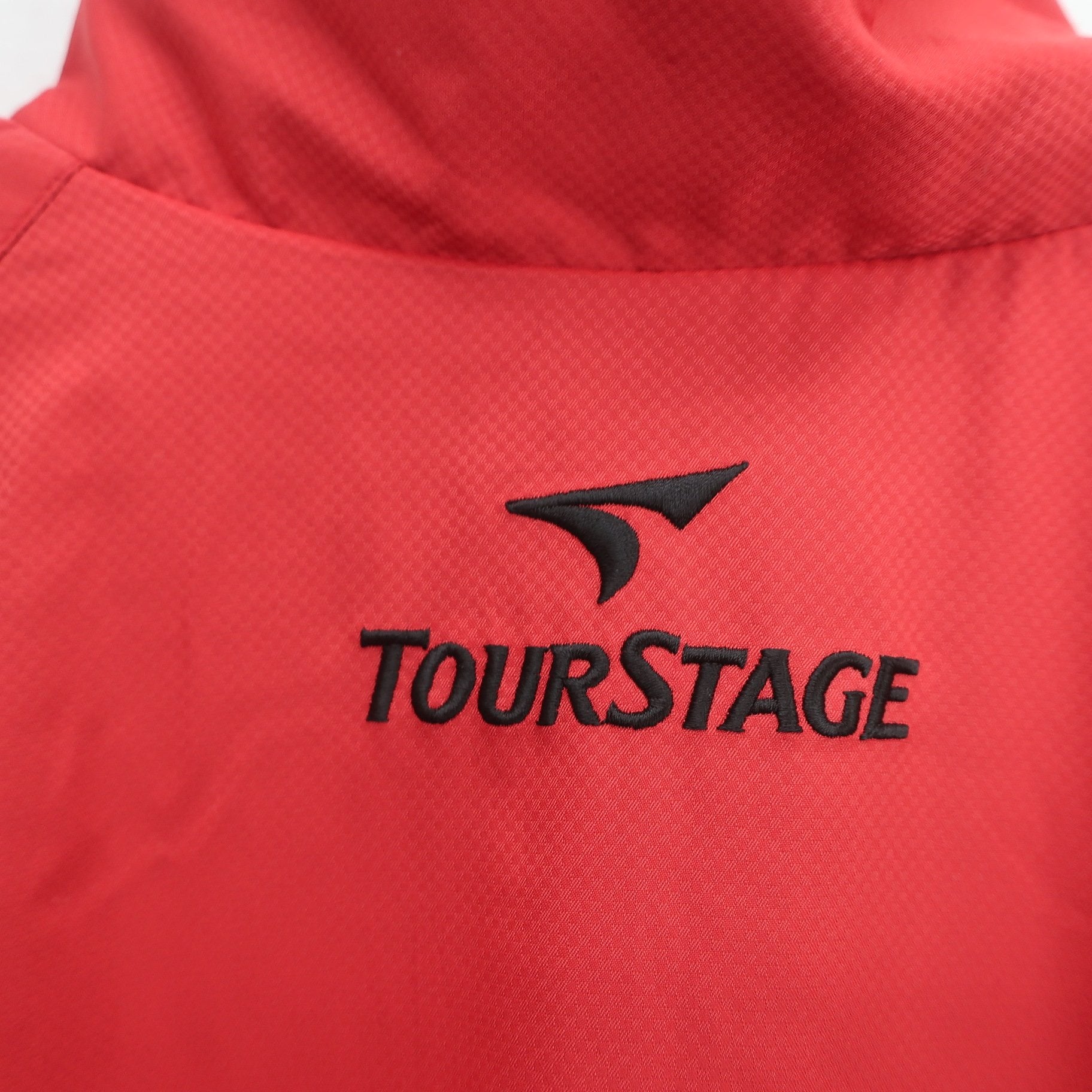 TOURSTAGE(ツアーステージ) ハーフジップスニード 赤黒 メンズ M B