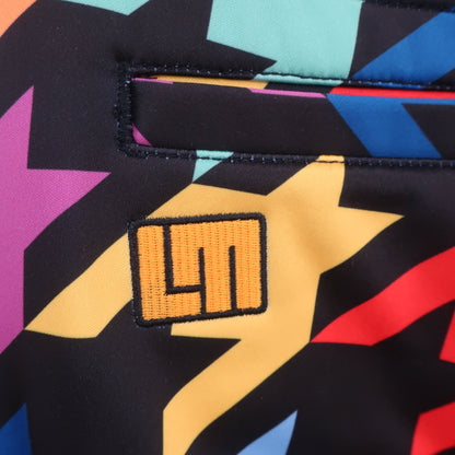 LOUDMOUTH(ラウドマウス) パンツ 黒カラフル千鳥柄 メンズ M A