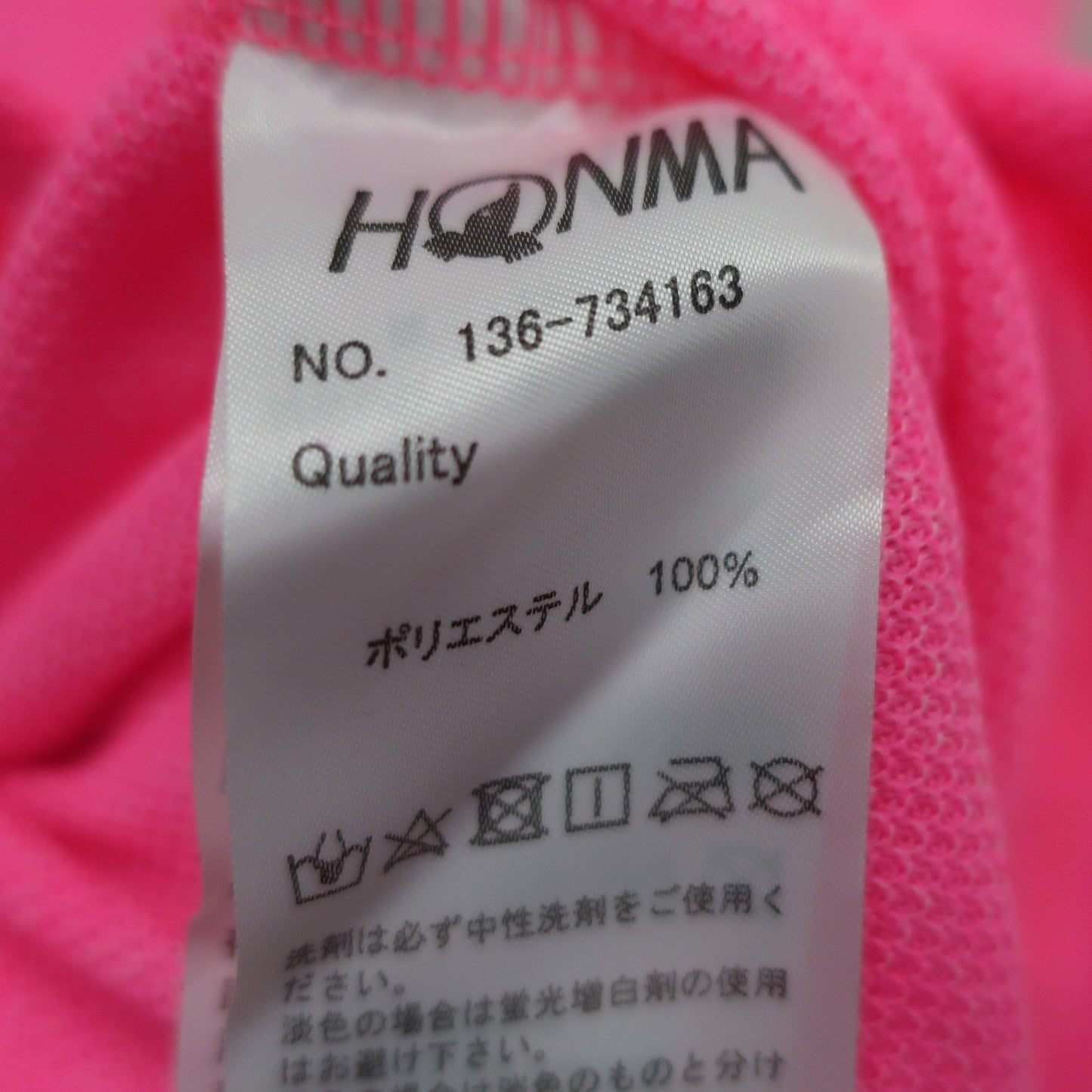 HONMA GOLF(本間ゴルフ) ポロシャツ ピンク レディース M A