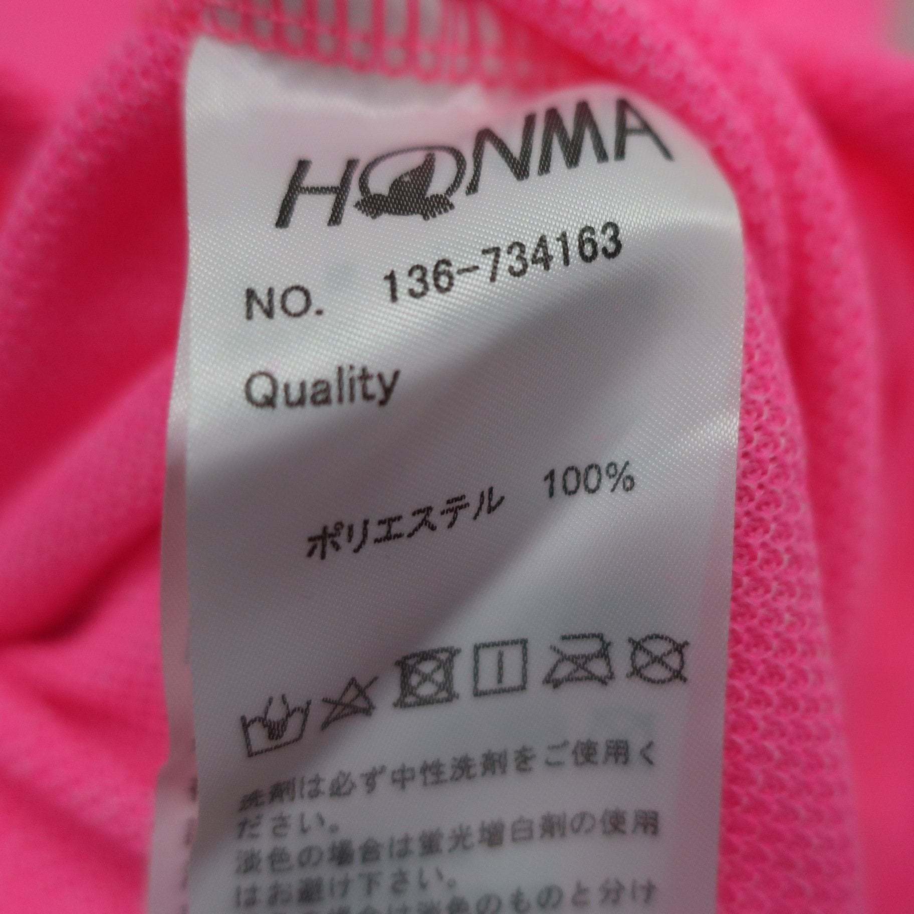 HONMA GOLF(本間ゴルフ) ポロシャツ ピンク レディース M A