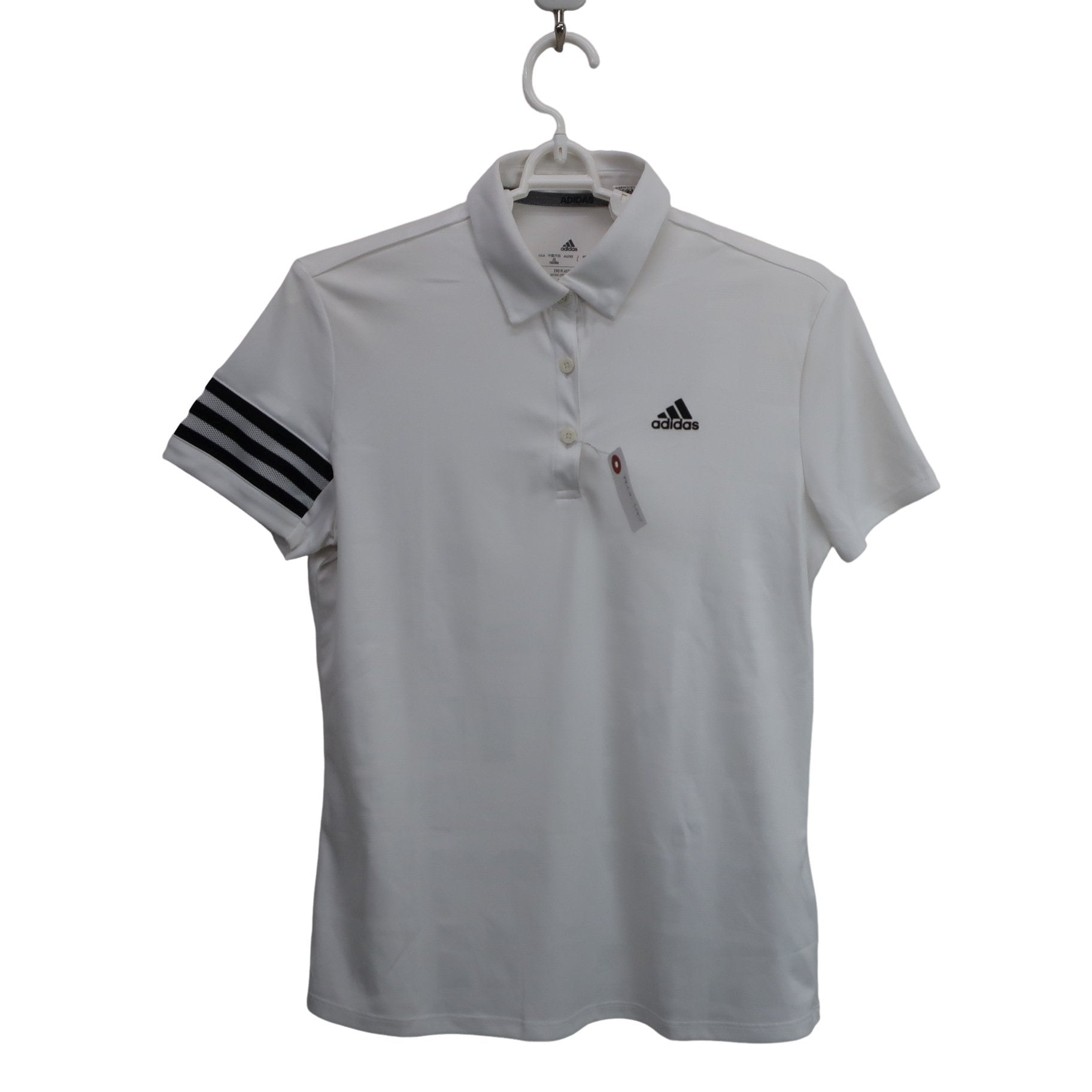 adidas(アディダス) ポロシャツ 白 レディース L B