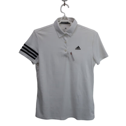 adidas(アディダス) ポロシャツ 白 レディース L B