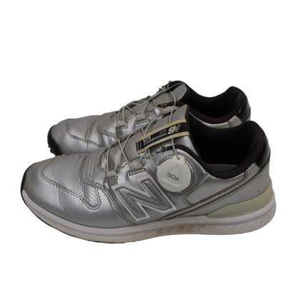 New Balance golf(ニューバランスゴルフ) ダイヤル式スパイクレスゴルフシューズ シルバー レディース 22.5cm B
