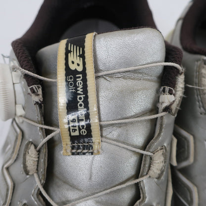 New Balance golf(ニューバランスゴルフ) ダイヤル式スパイクレスゴルフシューズ シルバー レディース 22.5cm B
