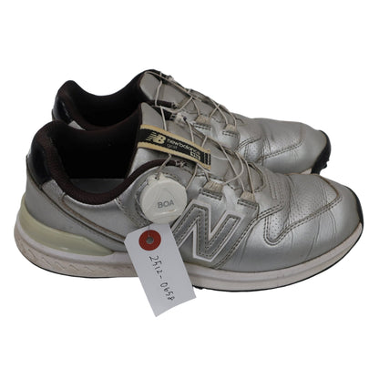 New Balance golf(ニューバランスゴルフ) ダイヤル式スパイクレスゴルフシューズ シルバー レディース 22.5cm B