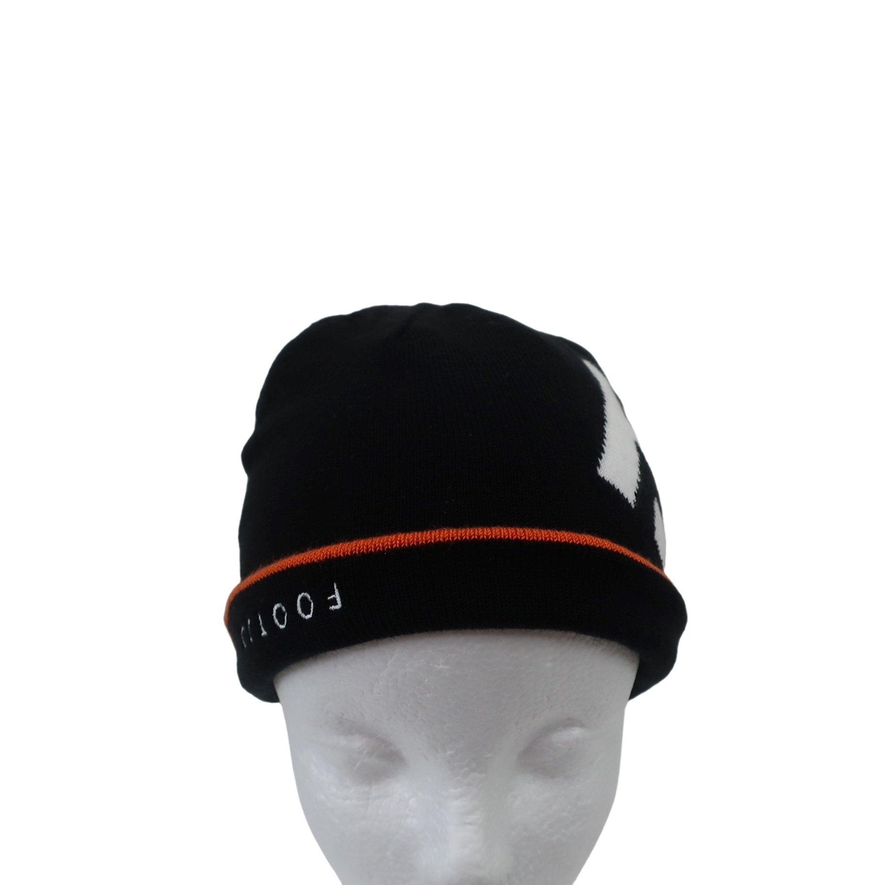 FOOTJOY(フットジョイ) ニット帽 黒オレンジ メンズ フリーサイズ A