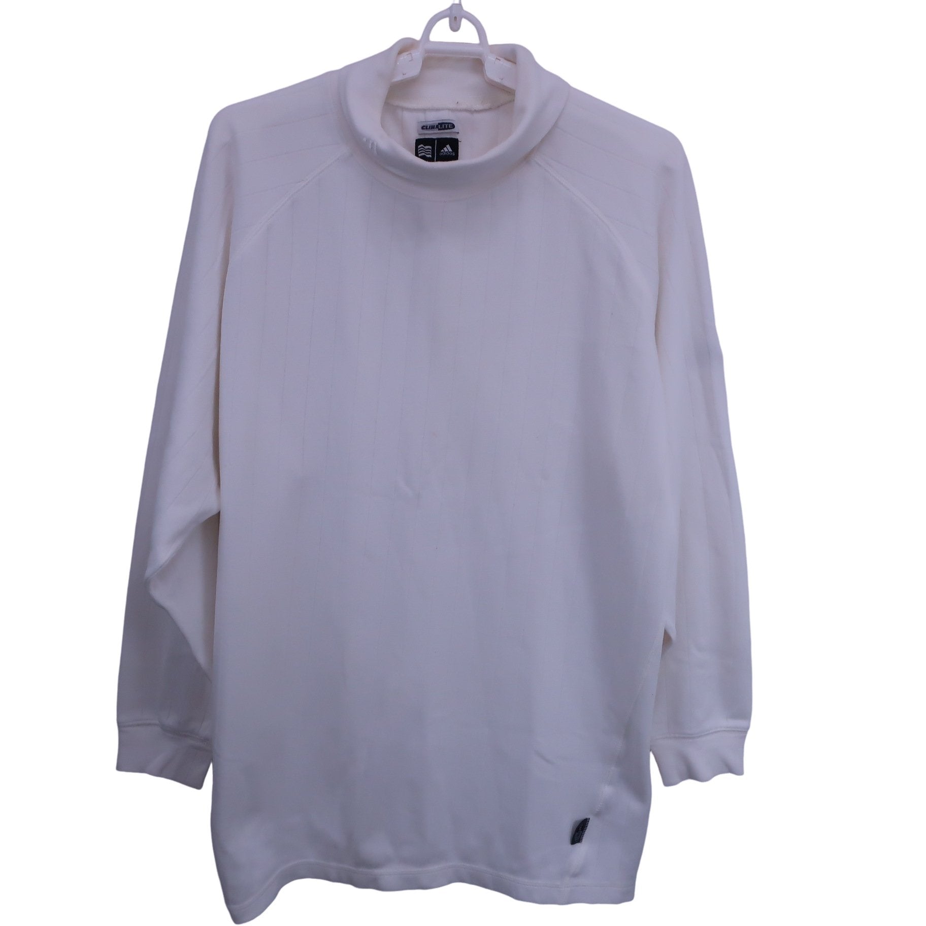 adidas(アディダス) 長袖ハイネックシャツ 白 メンズ L/G B