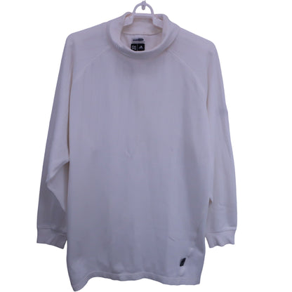 adidas(アディダス) 長袖ハイネックシャツ 白 メンズ L/G B