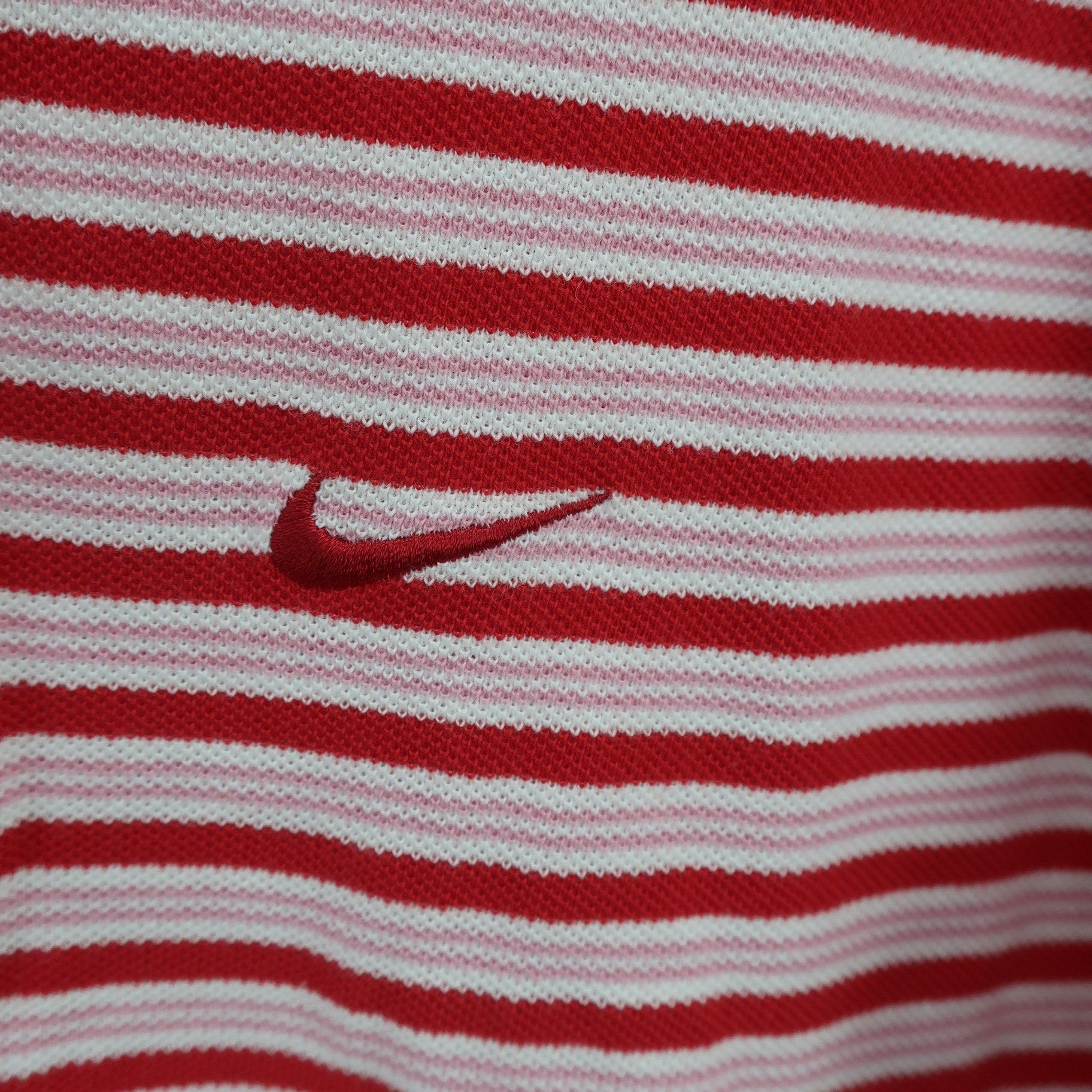 NIKE GOLF(ナイキゴルフ) ポロシャツ 赤ボーダー メンズ LGG A