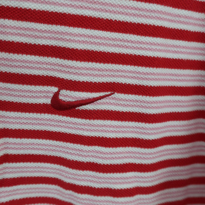 NIKE GOLF(ナイキゴルフ) ポロシャツ 赤ボーダー メンズ LGG A