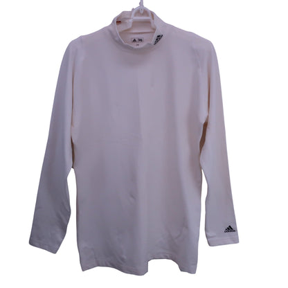 adidas(アディダス) 長袖ハイネックシャツ 白 メンズ L/G A