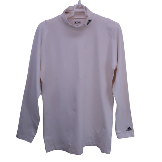adidas(アディダス) 長袖ハイネックシャツ 白 メンズ L/G A